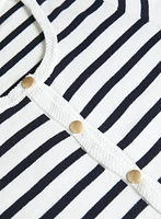 Stripe Knit Cardigan