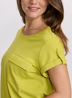 Cuffed Sleeve T-Shirt
