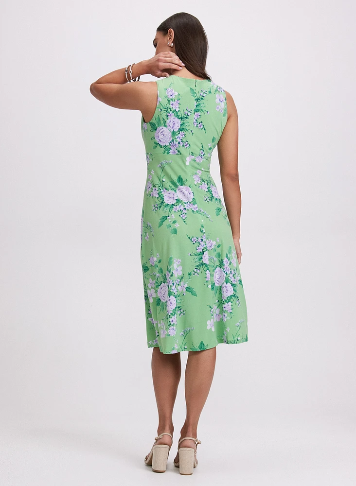 Floral Keyhole Dress