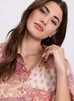Patchwork Print Blouse