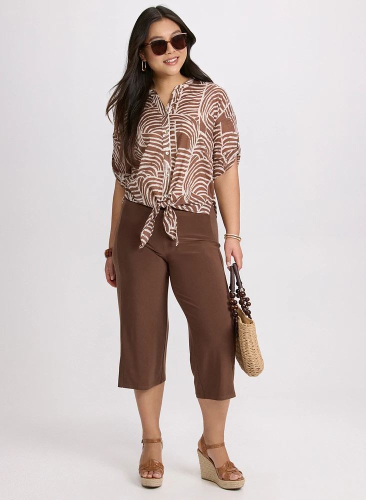 Abstract Cotton Blouse
