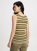 Crochet Striped Tank Top