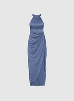 Sparkling Halter Neck Dress