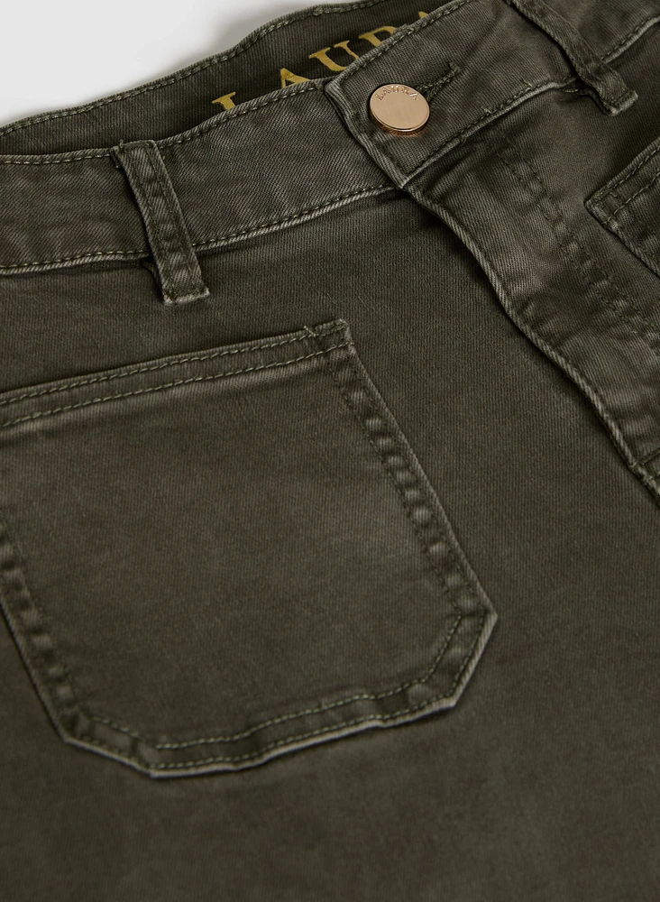 Wide-Leg Cropped Jeans