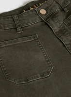 Wide-Leg Cropped Jeans