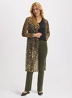 Snake Print Mesh Cover-Up