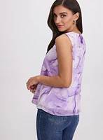 Marbled Metallic Top