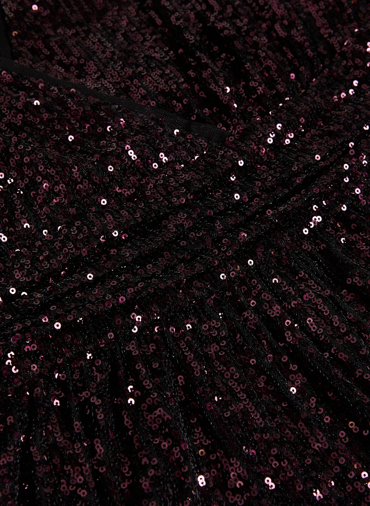 Melanie Lyne - Crossover Sequin Top