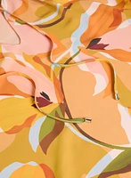 Floral Split Neck Blouse