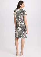 Palm Leaf Print Dress