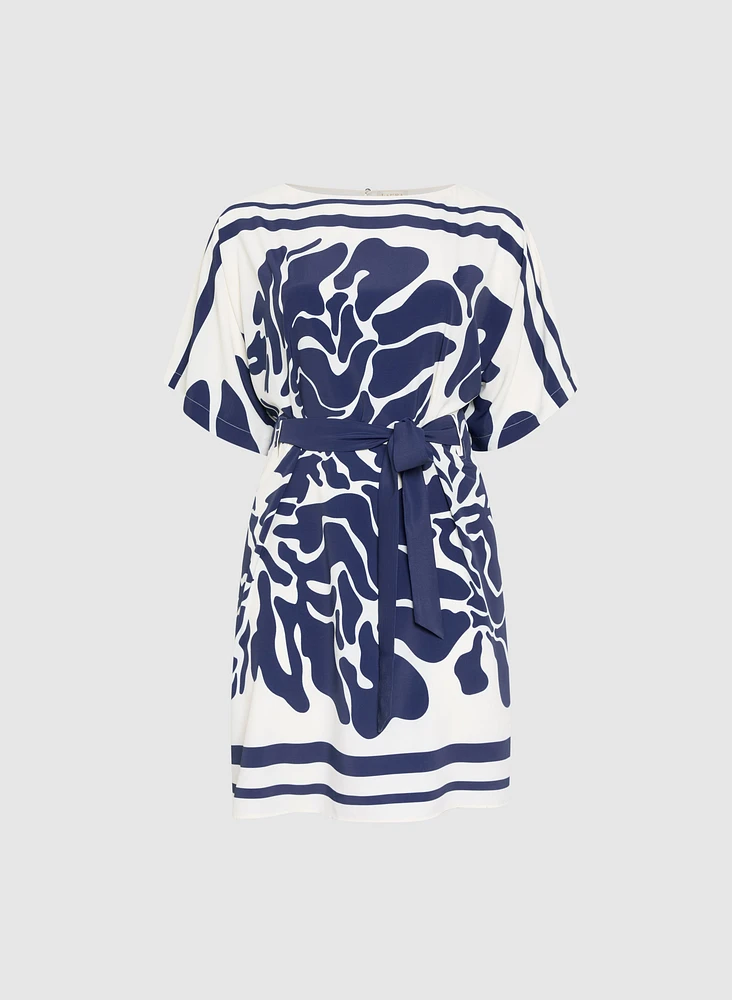 Abstract Print Dress