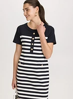 Striped A-Line Dress