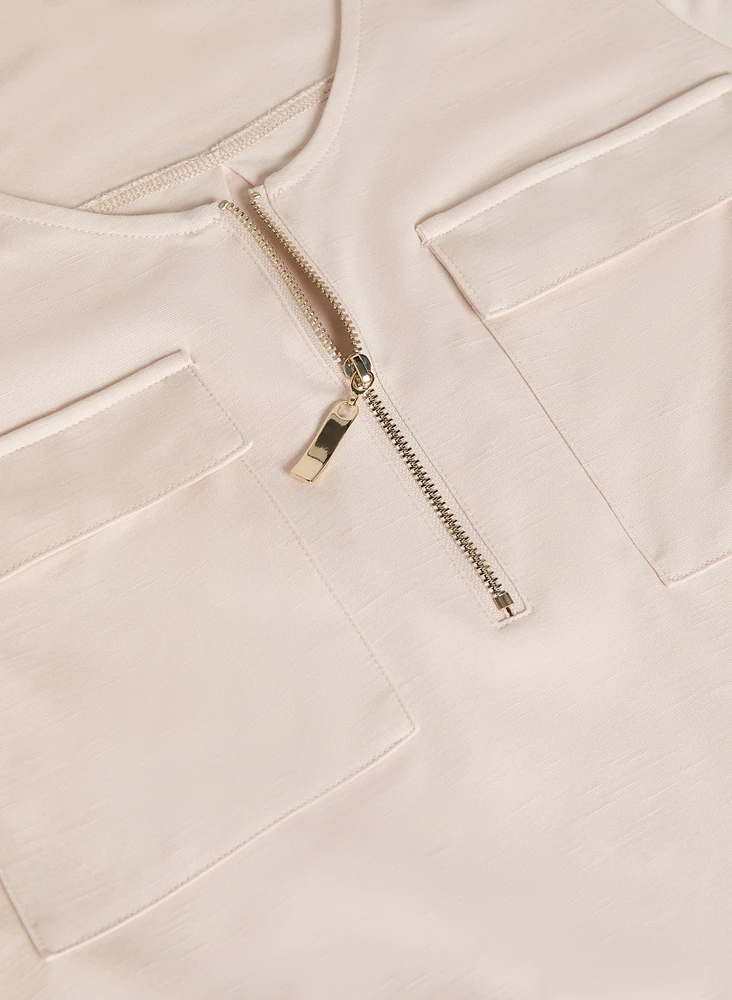 Zip Front T-Shirt