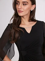Chiffon Sleeve Dress