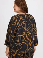 Joseph Ribkoff - Abstract Striped Blouse