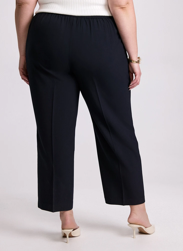Pull-On Straight Leg Pants