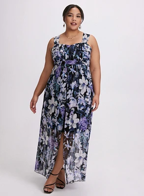 Floral Mesh Dress
