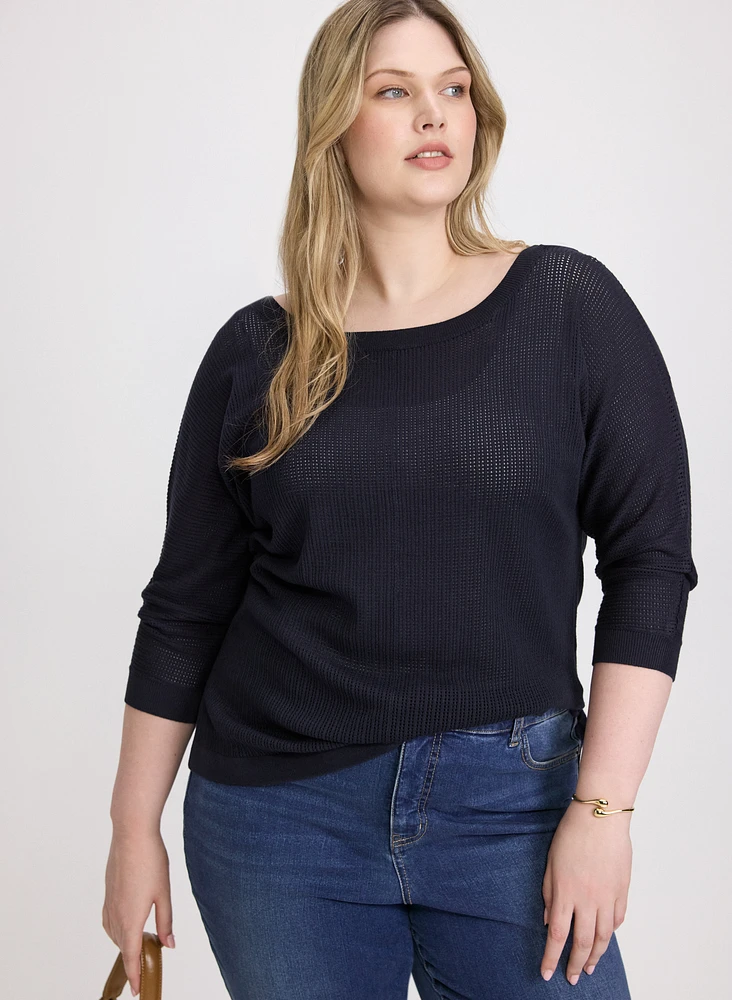 Open Knit Sweater