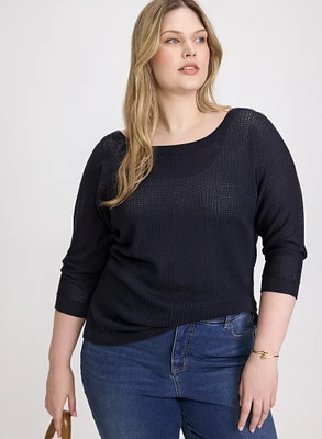 Open Knit Sweater