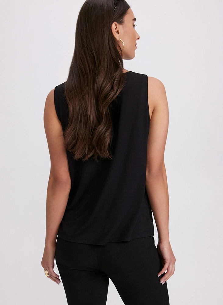 Colour Block Sleeveless Top