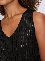 Sleeveless Sequin Top