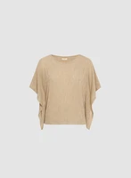 Flared Sleeve Knit Top