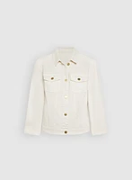 Puff Sleeve Denim Jacket