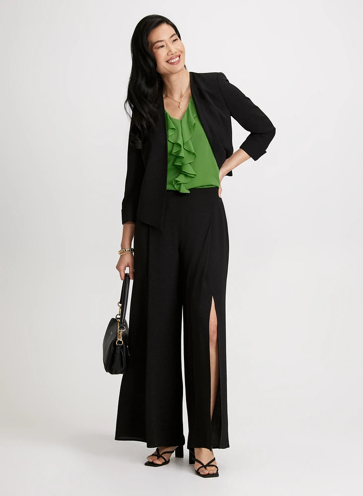 Ruffled Chiffon Blouse
