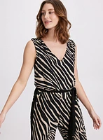 Zebra Print Jumpsuit