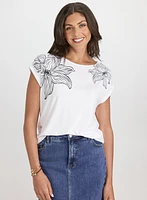 Sketch Floral T-Shirt