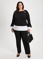 Signature Fit Button Detail Pants