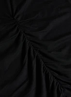 Shirred Solid T-Shirt