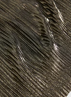 Metallic Plissé Top