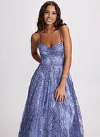 Corset-Style Sequin Detail Dress
