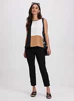 Colour Block Sleeveless Top