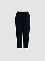Pull-On Drawstring Capris