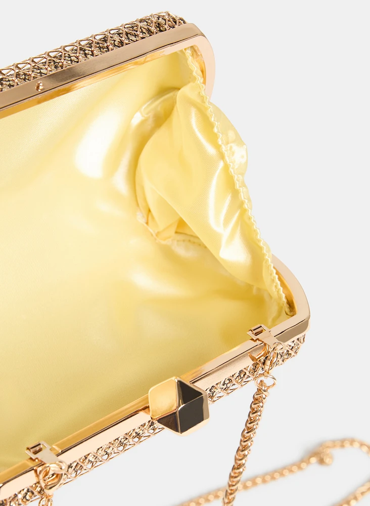 Glitter Rectangular Clutch