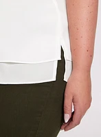 Sleeveless V-Neck Blouse