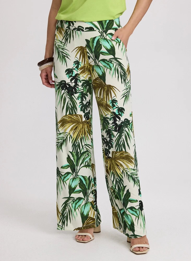 Olivia Leaf Print Pants