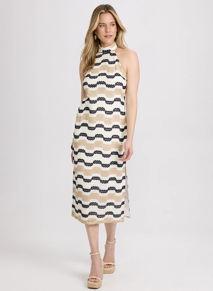 Striped Crochet Dress