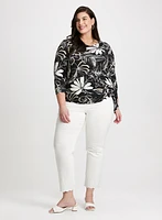 Floral Tie-Hem Top