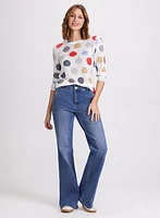Dot Print Sweater