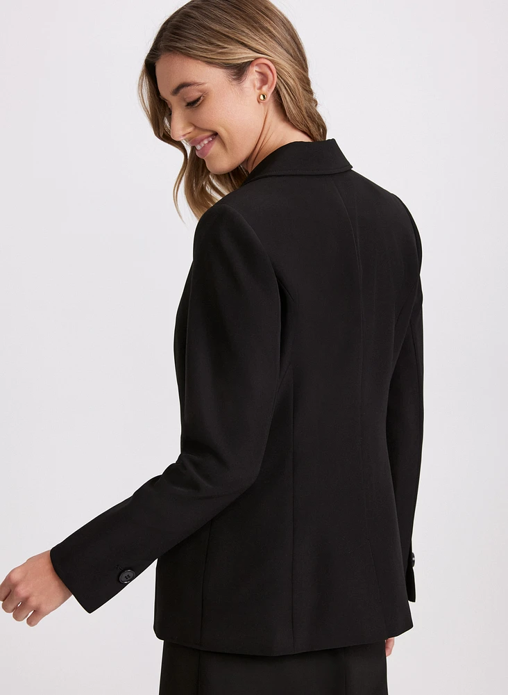 Notched Collar Blazer