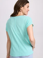 Linen-Blend T-Shirt