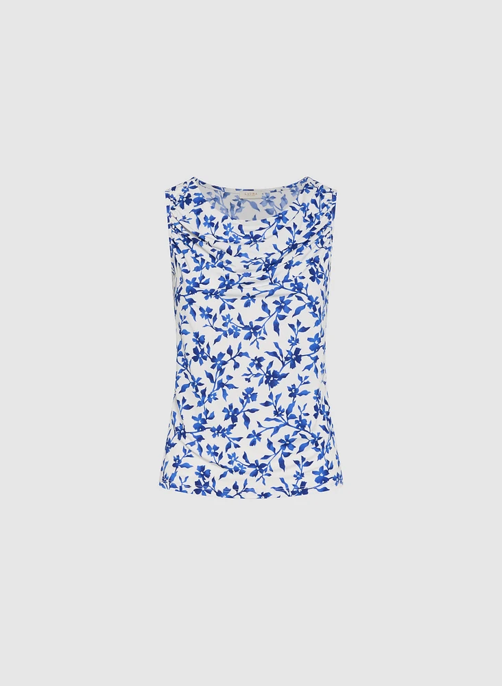 Floral Draped Top