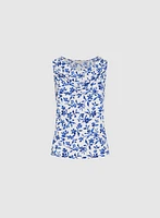 Floral Draped Top