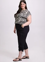 Embellished Palm Print T-Shirt