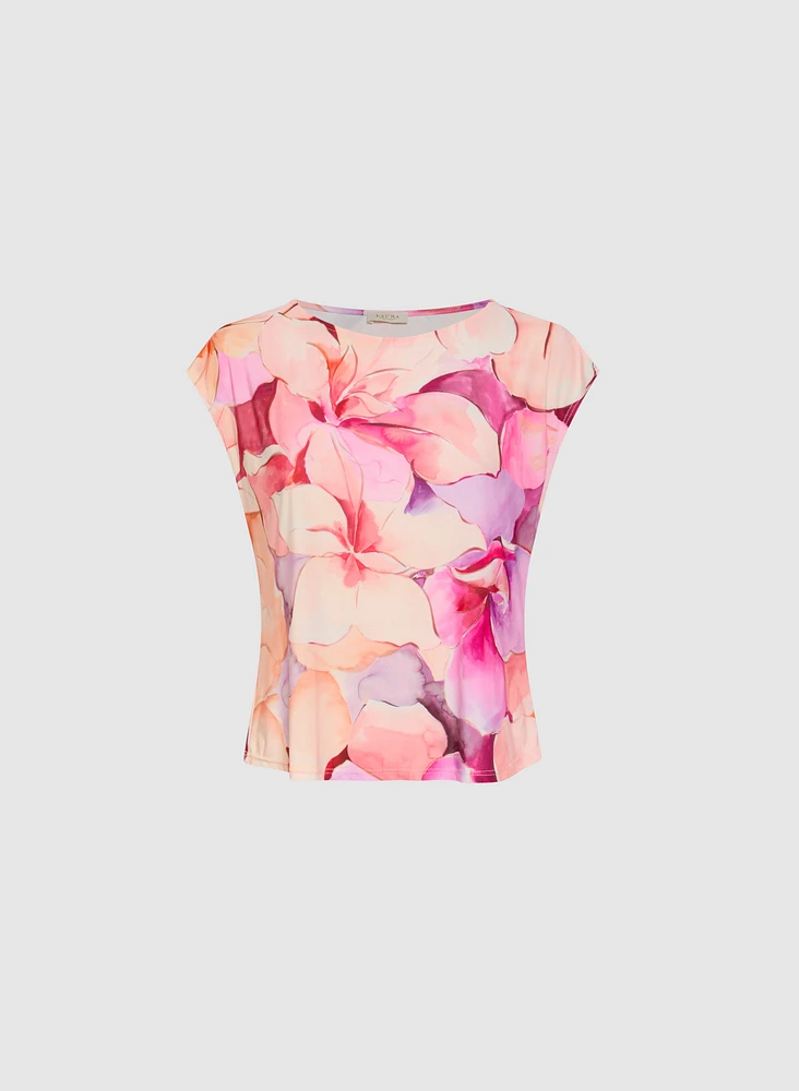 Floral Cap Sleeve Top