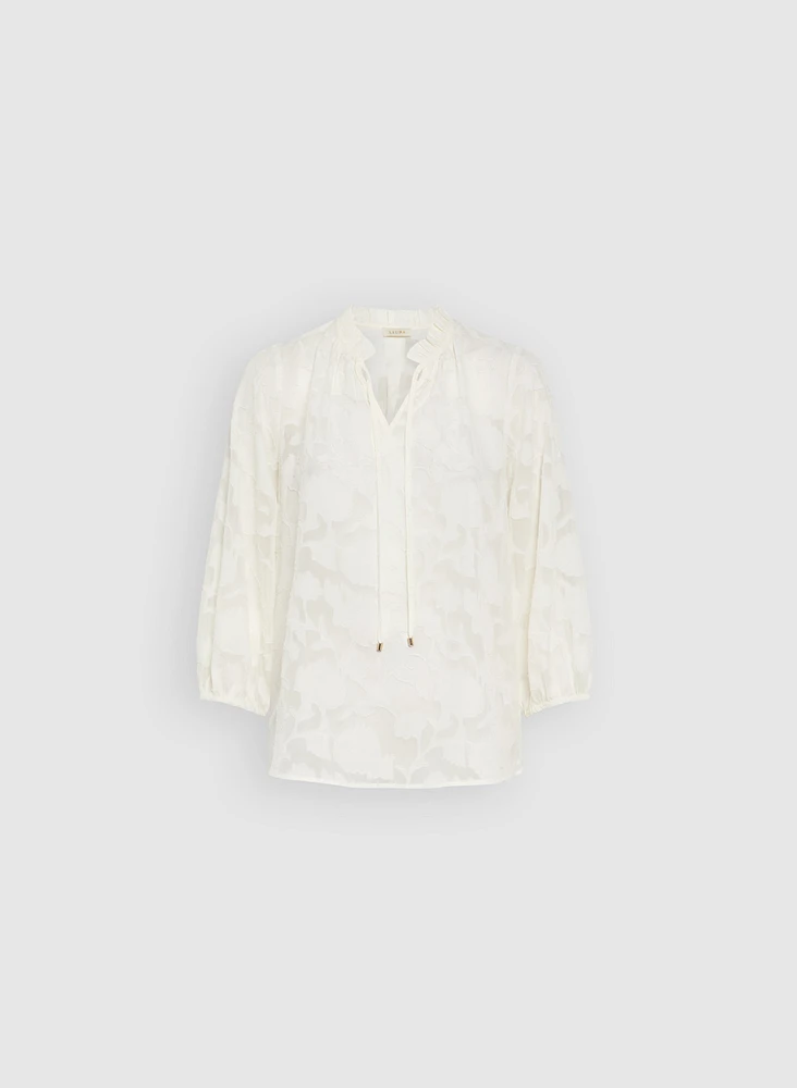 Tonal Floral Blouse