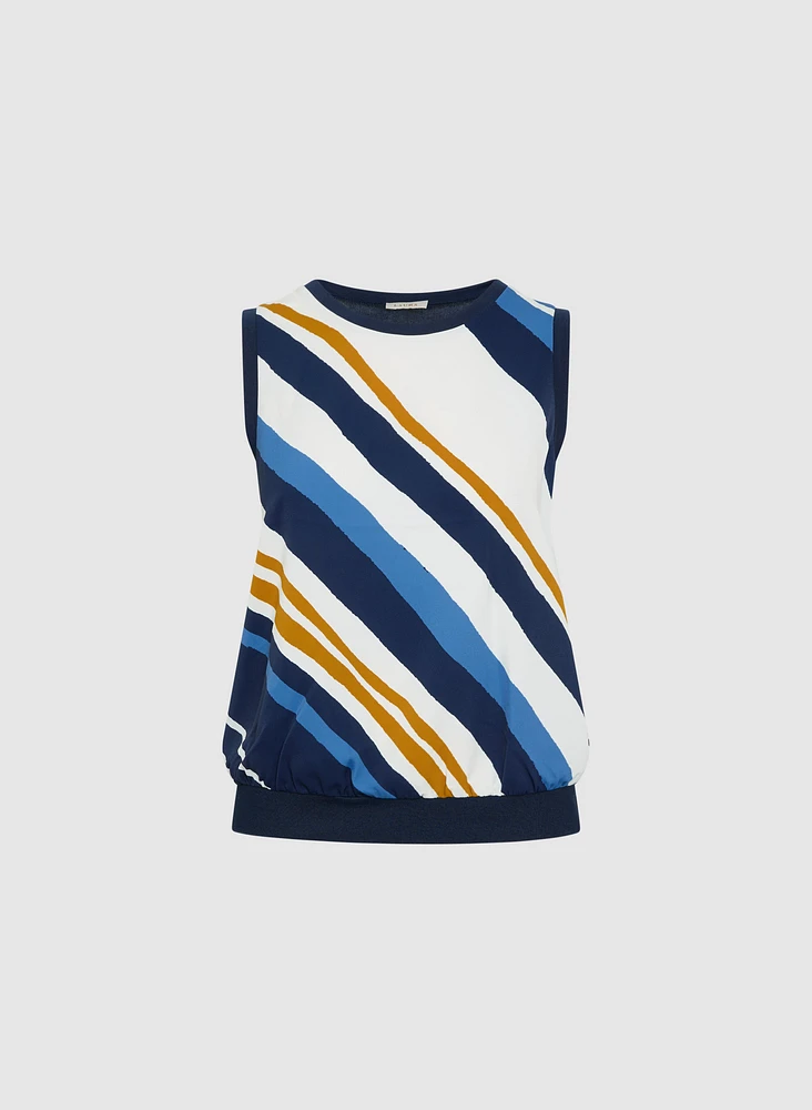 Striped Sleeveless Top